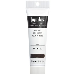 Liquitex Professional Heavy Body Acrylic Paint, 59 mL Tube, Ivory Black