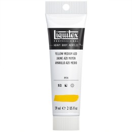 Liquitex Professional Heavy Body Acrylic Paint, 59 mL Tube, Yellow Medium Azo