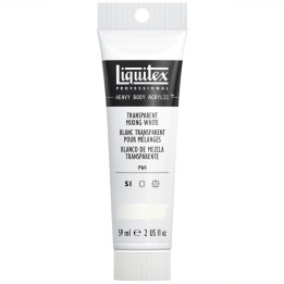 Liquitex Professional Heavy Body Acrylic Paint, 59 mL Tube, Transparent Mixing White