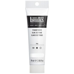 Liquitex Professional Heavy Body Acrylic Paint, 59 mL Tube, Titanium White