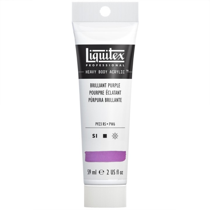 Liquitex Professional Heavy Body Acrylic Paint, 59 mL Tube, Brilliant Purple