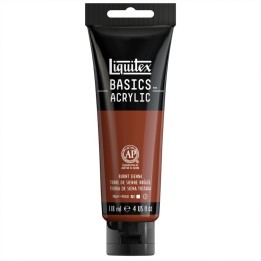 Liquitex BASICS Acrylic Paint, 118 mL Tube, Burnt Sienna