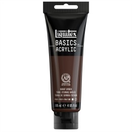 Liquitex BASICS Acrylic Paint, 118 mL Tube, Burnt Umber