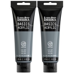 Liquitex BASICS Acrylic Paint, 118 mL Tube, Blue Gray, Pack of 2