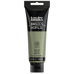 Liquitex BASICS Acrylic Paint, 118 mL Tube, Green Gray