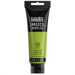 Liquitex BASICS Acrylic Paint, 118 mL Tube, Light Olive Green