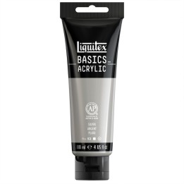 Liquitex BASICS Acrylic Paint, 118 mL Tube, Silver