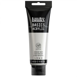 Liquitex BASICS Acrylic Paint, 118 mL Tube, Iridescent White
