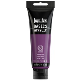 Liquitex BASICS Acrylic Paint, 118 mL Tube, Purple Gray