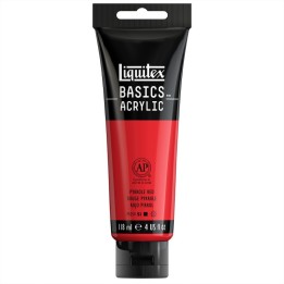 Liquitex BASICS Acrylic Paint, 118 mL Tube, Pyrrole Red