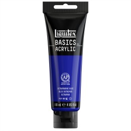 Liquitex BASICS Acrylic Paint, 118 mL Tube, Ultramarine Blue