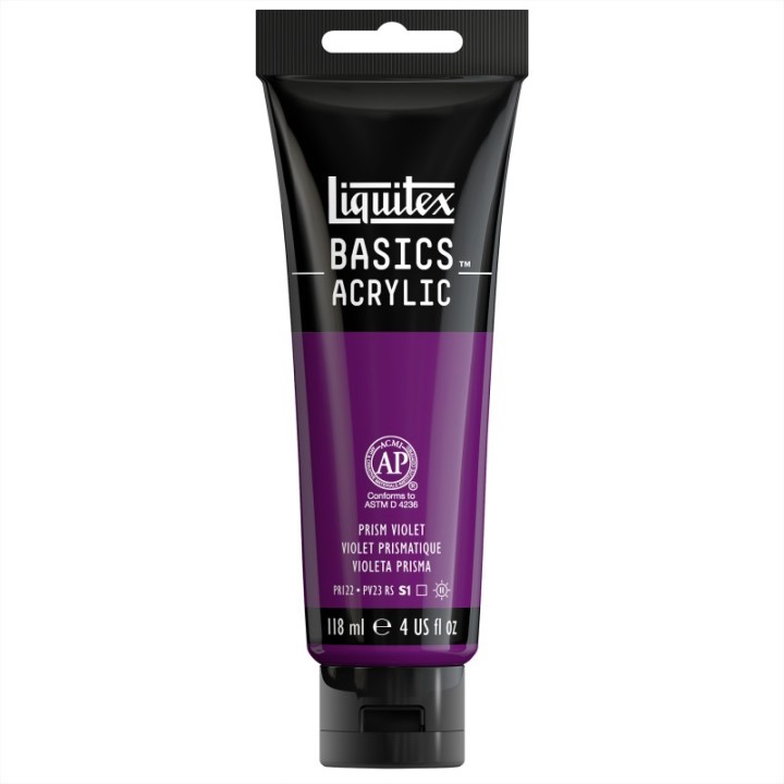 Liquitex BASICS Acrylic Paint, 118 mL Tube, Prism Violet
