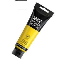 Liquitex BASICS Acrylic Paint, 118 mL Tube, Primary Yellow