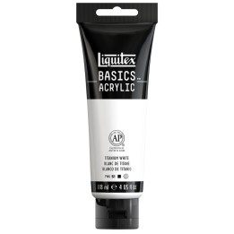 Liquitex BASICS Acrylic Paint, 118 mL Tube, Titanium White