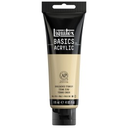 Liquitex BASICS Acrylic Paint, 118 mL Tube, Unbleached Titanium