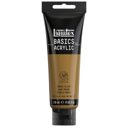 Liquitex BASICS Acrylic Paint, 118 mL Tube, Bronze Yellow
