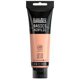 Liquitex BASICS Acrylic Paint, 118 mL Tube, Light Pink