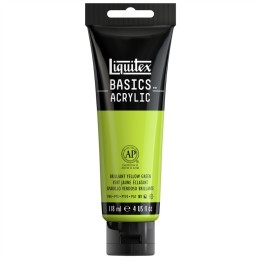 Liquitex BASICS Acrylic Paint, 118 mL Tube, Brilliant Yellow Green