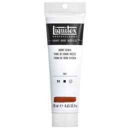 Liquitex Professional Heavy Body Acrylic Paint, 138 mL Tube, Burnt Sienna