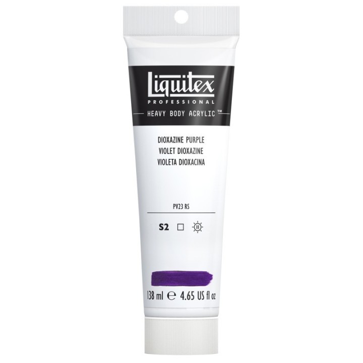 Liquitex Professional Heavy Body Acrylic Paint, 138 mL Tube, Dioxazine Purple