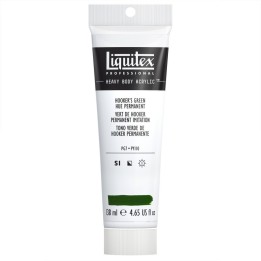 Liquitex Professional Heavy Body Acrylic Paint, 138 mL Tube, Hooker’s Green Hue Permanent
