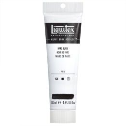 Liquitex Professional Heavy Body Acrylic Paint, 138 mL Tube, Mars Black