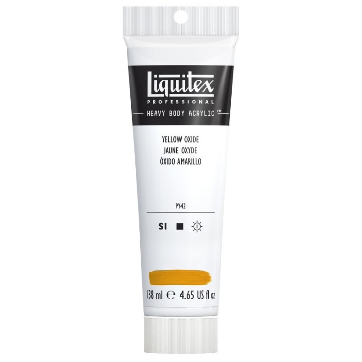Liquitex Professional Heavy Body Acrylic Paint, 138 mL Tube, Yellow Oxide