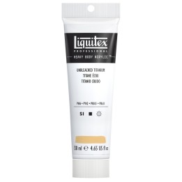 Liquitex Professional Heavy Body Acrylic Paint, 138 mL Tube, Unbleached Titanium