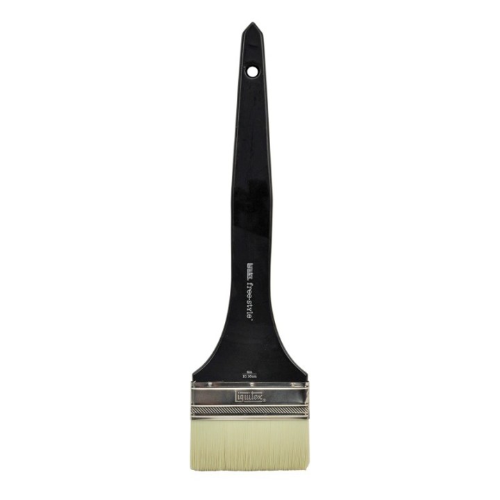 Liquitex Free-Style Large Scale Broad Flat/Varnish Long Handle Brush, 4"