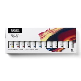 Liquitex Professional Heavy Body Acrylic Paint, Classic Colors, 59 mL, Set of 12