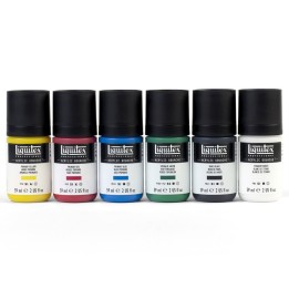 Liquitex Professional Acrylic Gouache Paint, Primary Colors, 59 mL, Set of 6
