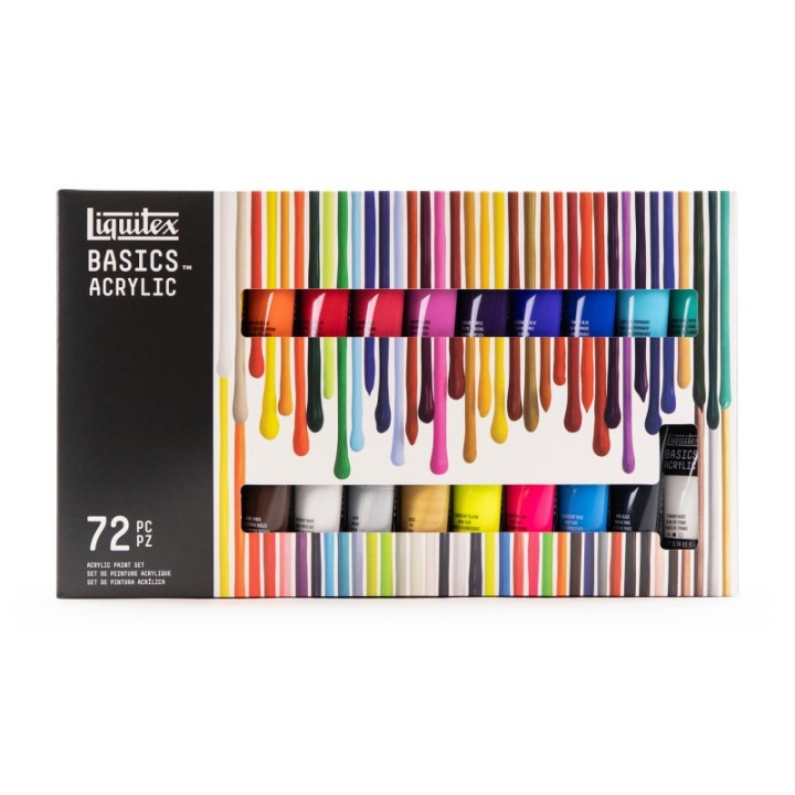 Liquitex BASICS Acrylic Paint, Complete Collection, 22 mL Tubes, Set of 72