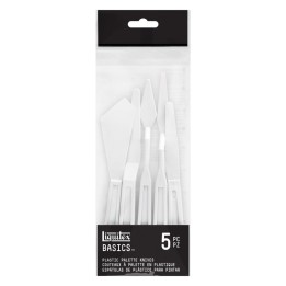 Liquitex BASICS Plastic Palette Knives, Set of 5