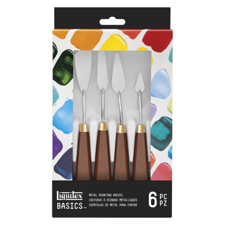 Liquitex BASICS Metal Palette Knives, Set of 6