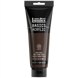 Liquitex BASICS Acrylic Paint, 250 mL, Tube, Burnt Umber