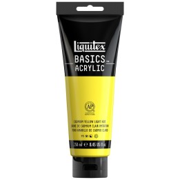 Liquitex BASICS Acrylic Paint, 250 mL, Tube, Cadmium Yellow Light Hue