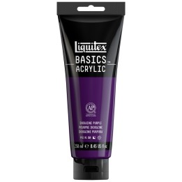 Liquitex BASICS Acrylic Paint, 250 mL, Tube, Dioxazine Purple