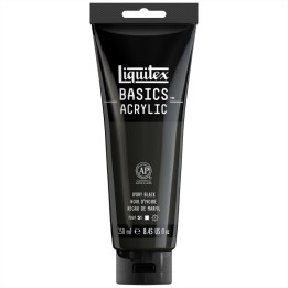 Liquitex BASICS Acrylic Paint, 250 mL, Tube, Ivory Black