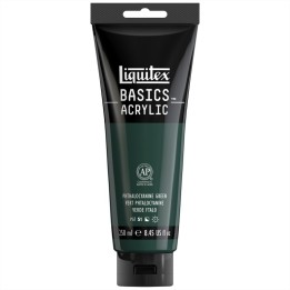 Liquitex BASICS Acrylic Paint, 250 mL, Tube, Phthalocyanine Green