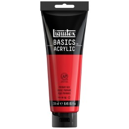Liquitex BASICS Acrylic Paint, 250 mL, Tube, Primary Red