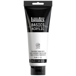 Liquitex BASICS Acrylic Paint, 250 mL, Tube, Transparent Mixing White