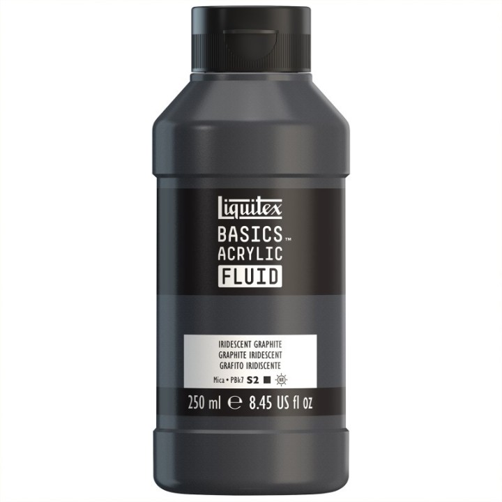 Liquitex BASICS Acrylic Fluid, 250 mL, Bottle, Iridescent Graphite