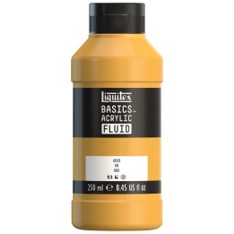 Liquitex BASICS Acrylic Fluid, 250 mL, Bottle, Gold