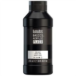 Liquitex BASICS Acrylic Fluid, 250 mL, Bottle, Mars Black