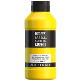 Liquitex BASICS Acrylic Fluid, 250 mL, Bottle, Cadmium Yellow Medium Hue