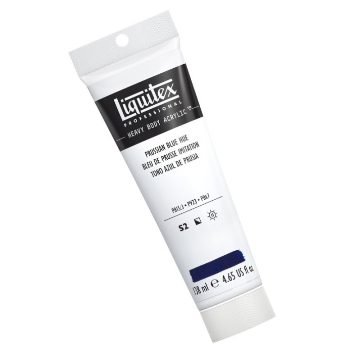 Liquitex Professional Heavy Body Acrylic Paint, 138 mL Tube, Prussian Blue Hue