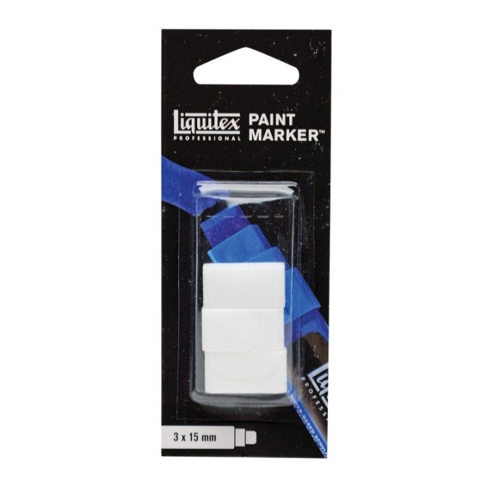 Liquitex Professional Acrylic Paint Marker, Replacement Wide Chisel Nibs, Set of 3
