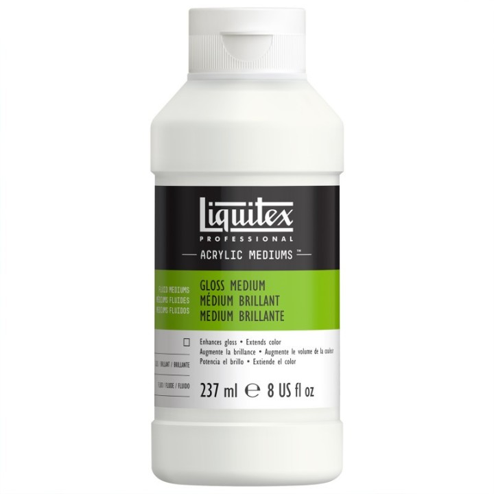 Liquitex Professional Acrylic Gloss Medium, Clear, 8 oz (237 mL)