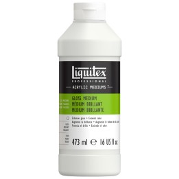 Liquitex Professional Acrylic Gloss Medium, Clear, 16 oz (473 mL)