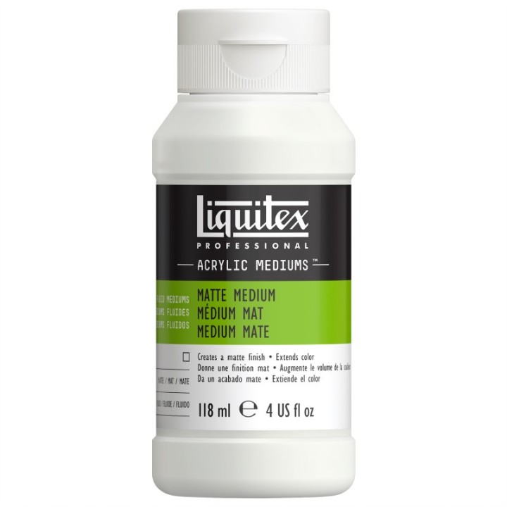 Liquitex Professional Acrylic Matte Medium, Clear, 4 oz (118 mL)
